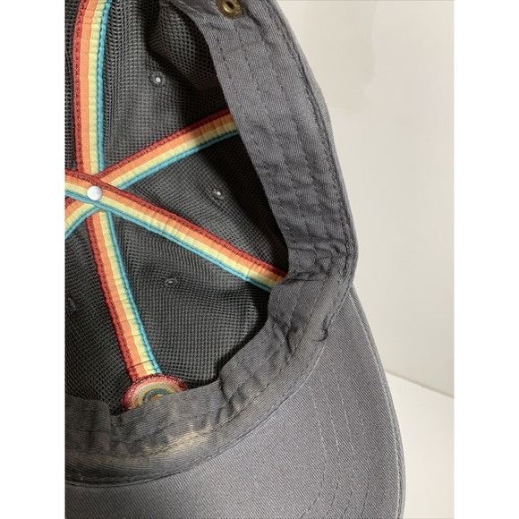Good Vibes Baseball Hat Cap Gray with Rainbow Adjustable - Picture 11 of 12
